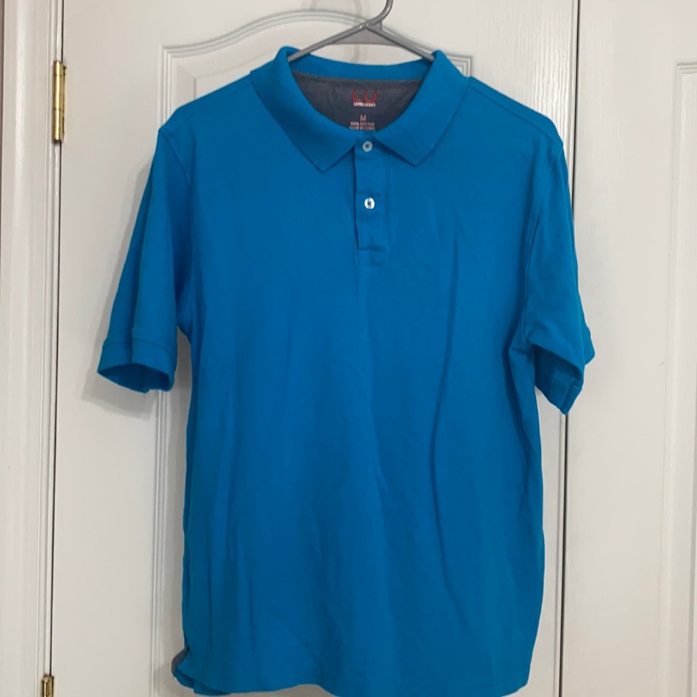 Turquoise short sleeve polo